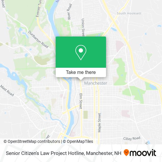 Senior Citizen's Law Project Hotline map