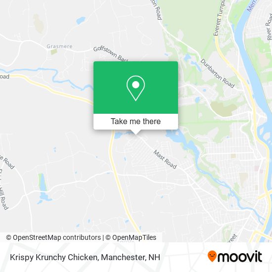 Mapa de Krispy Krunchy Chicken