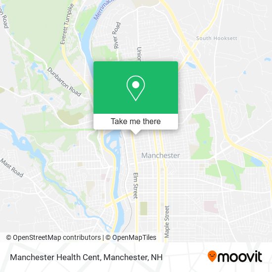 Manchester Health Cent map