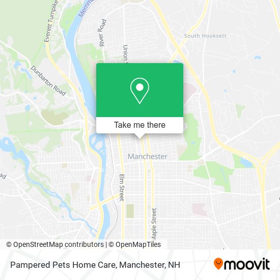 Mapa de Pampered Pets Home Care