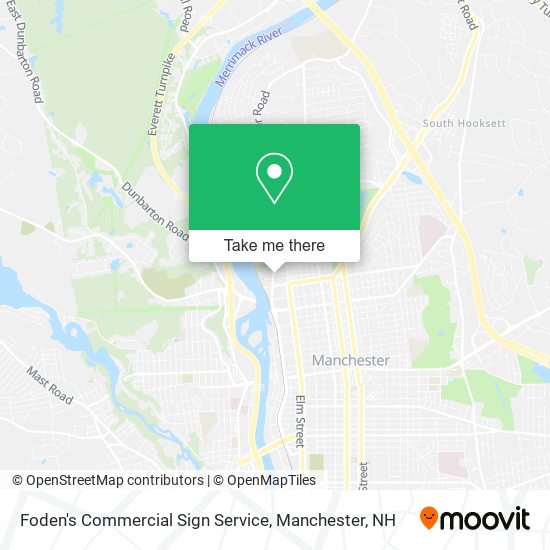Foden's Commercial Sign Service map