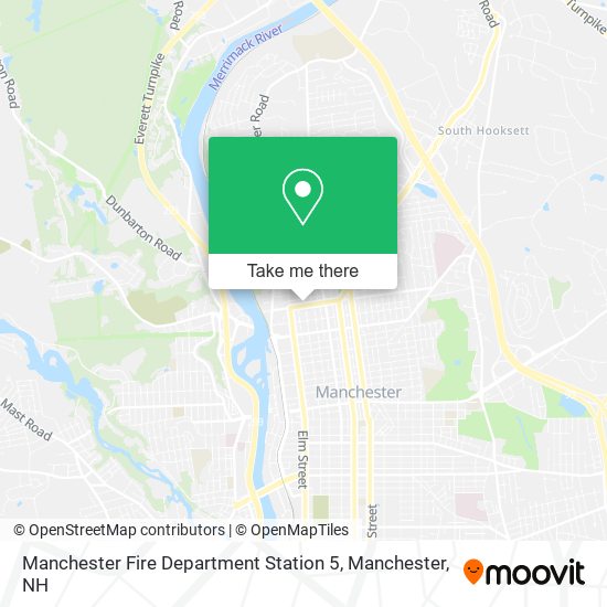 Manchester Fire Department Station 5 map