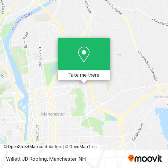 Willett JD Roofing map