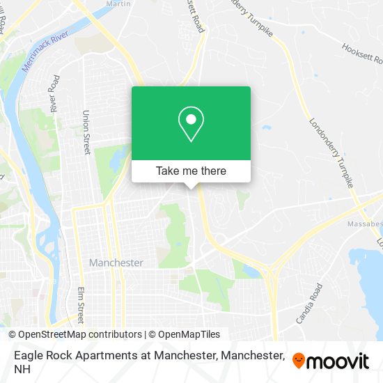 Eagle Rock Apartments at Manchester map