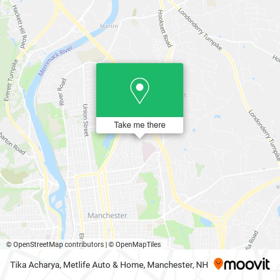 Tika Acharya, Metlife Auto & Home map