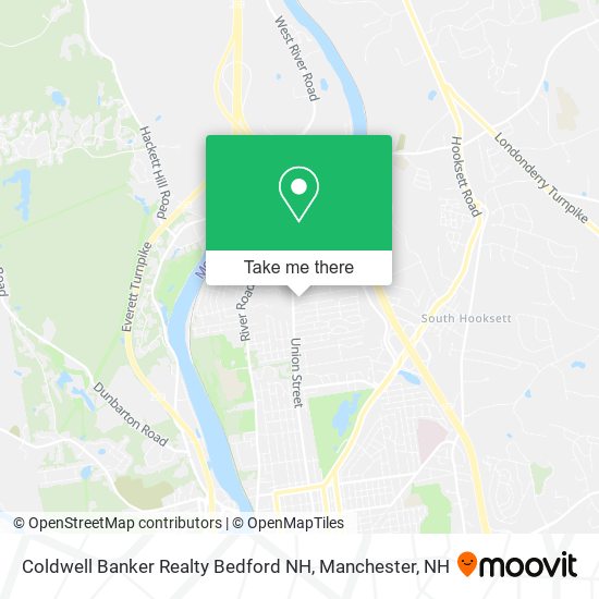 Mapa de Coldwell Banker Realty Bedford NH