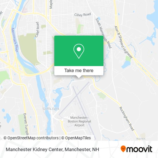 Mapa de Manchester Kidney Center