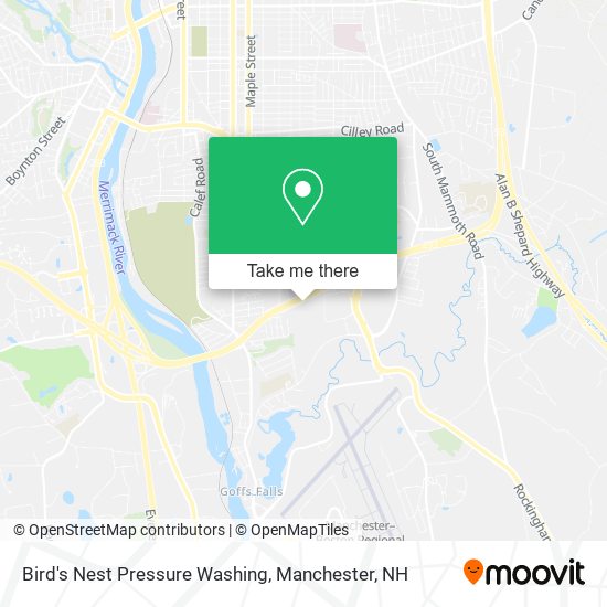 Bird's Nest Pressure Washing map