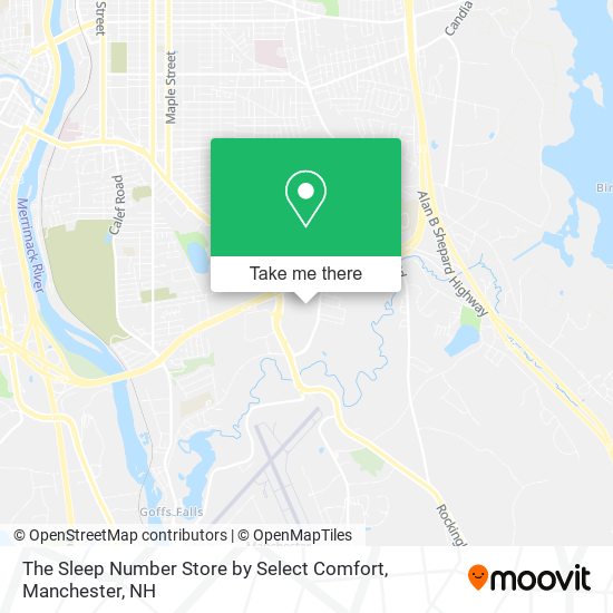 The Sleep Number Store by Select Comfort map