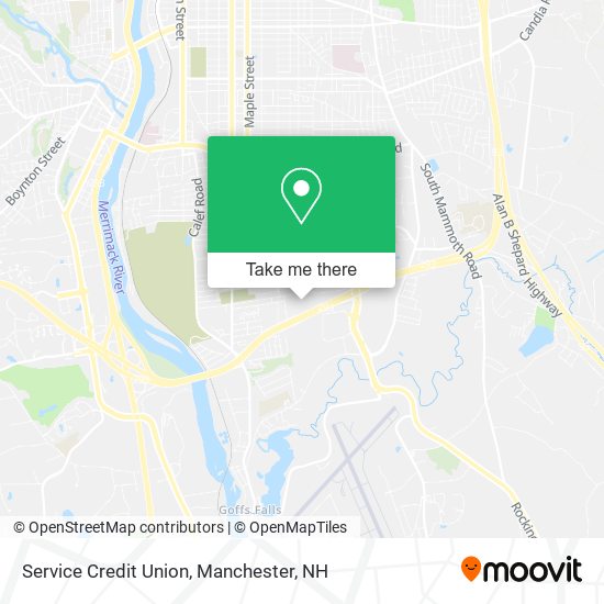 Service Credit Union map