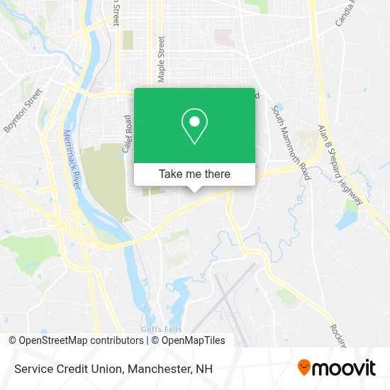Service Credit Union map
