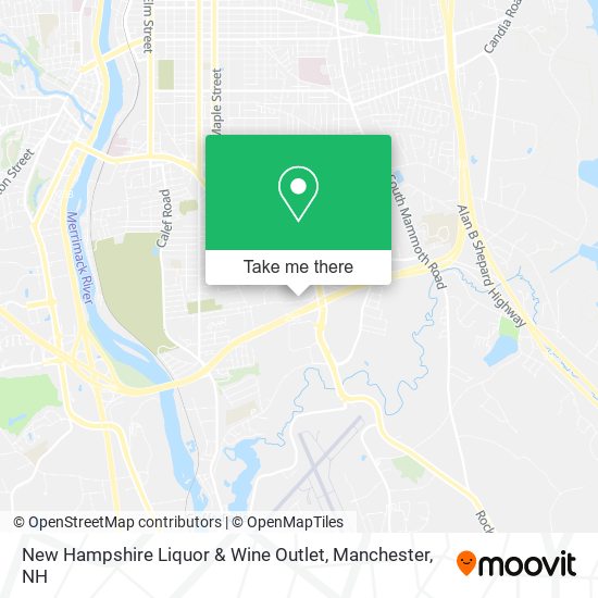 New Hampshire Liquor & Wine Outlet map