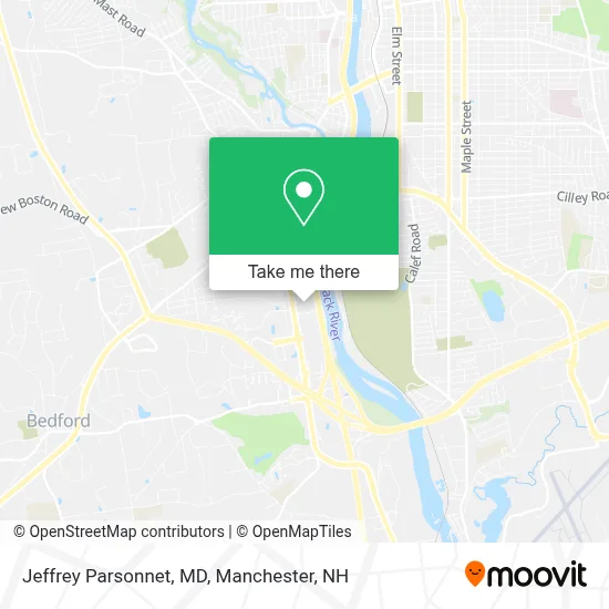 Jeffrey Parsonnet, MD map