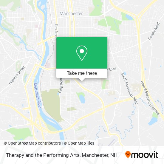 Therapy and the Performing Arts map