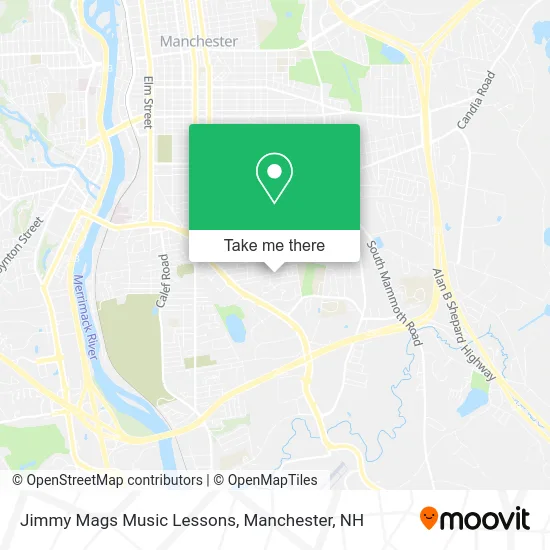 Jimmy Mags Music Lessons map