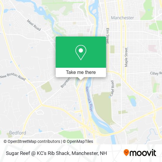 Sugar Reef @ KC's Rib Shack map