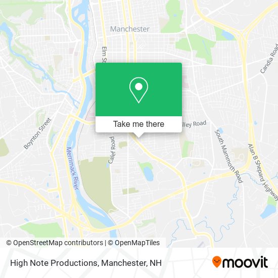 High Note Productions map