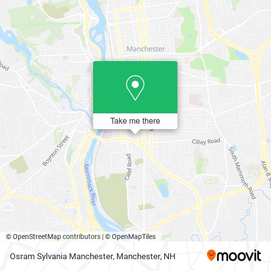 Osram Sylvania Manchester map