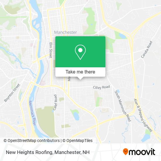New Heights Roofing map