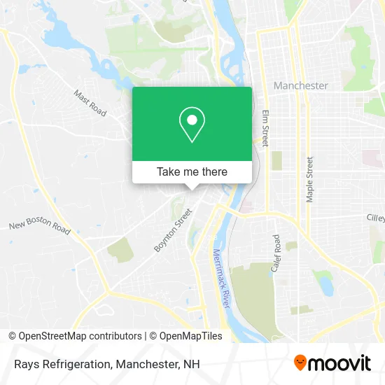 Rays Refrigeration map