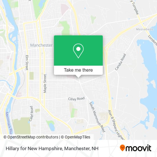 Hillary for New Hampshire map