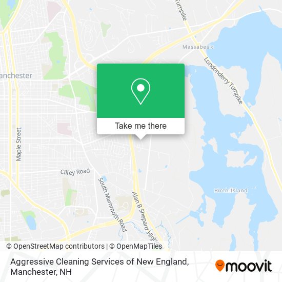 Mapa de Aggressive Cleaning Services of New England