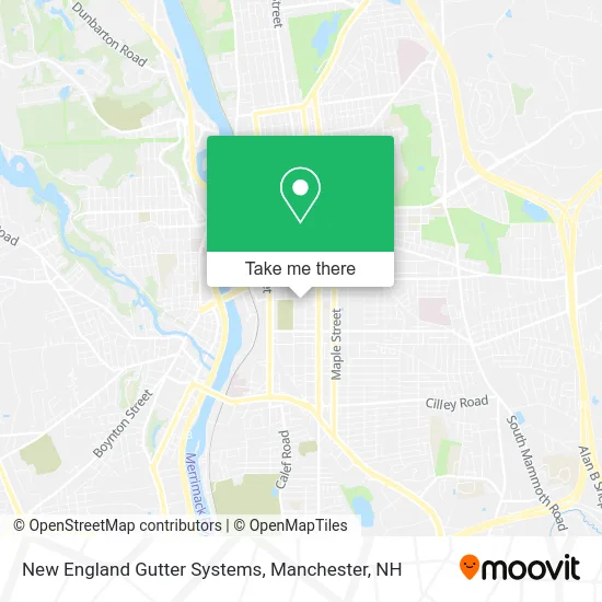 New England Gutter Systems map
