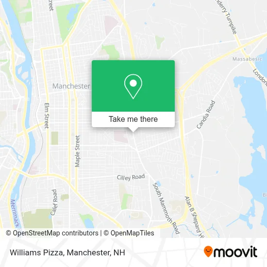 Williams Pizza map