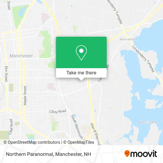 Northern Paranormal map