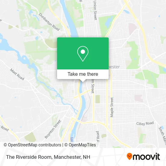 The Riverside Room map