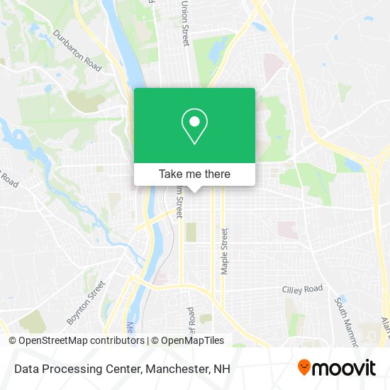 Data Processing Center map