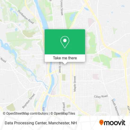 Data Processing Center map