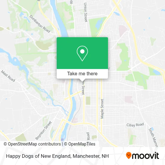 Happy Dogs of New England map