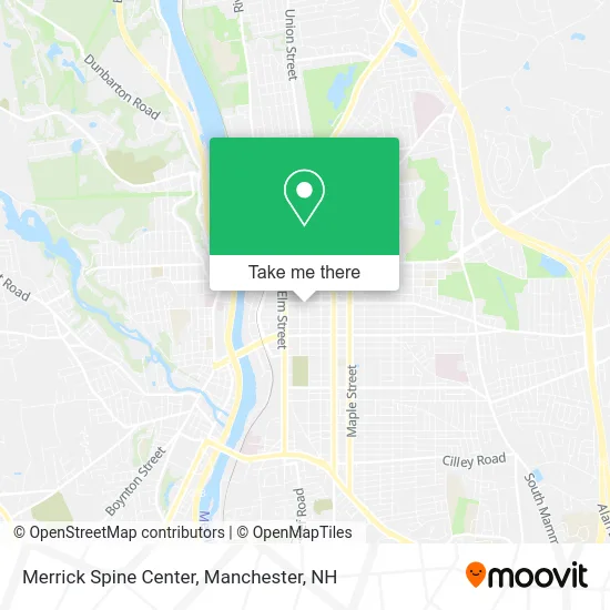 Merrick Spine Center map