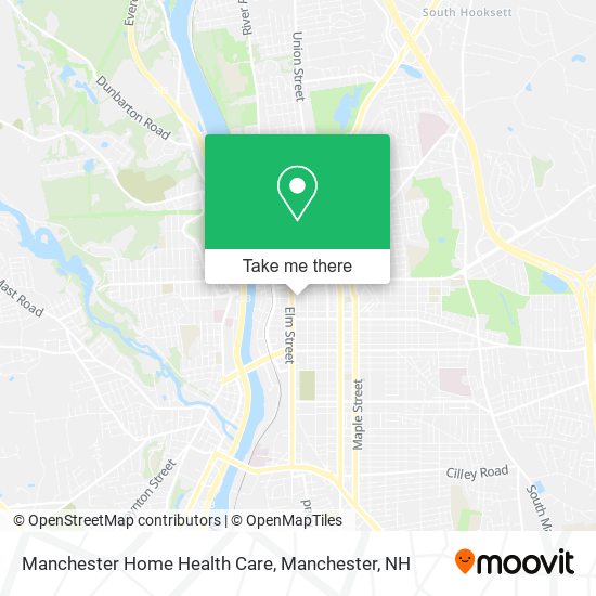 Mapa de Manchester Home Health Care