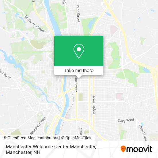 Manchester Welcome Center Manchester map