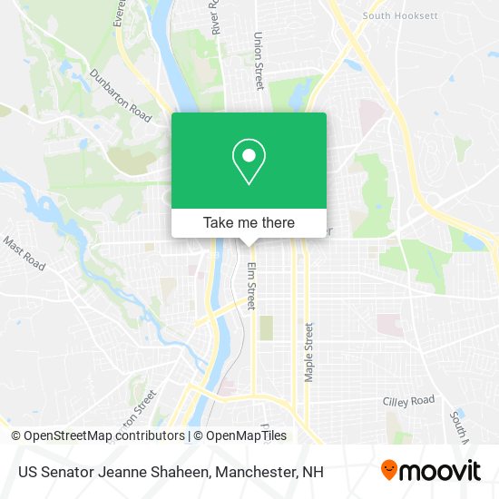 Mapa de US Senator Jeanne Shaheen