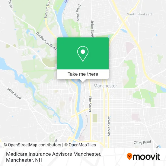 Medicare Insurance Advisors Manchester map