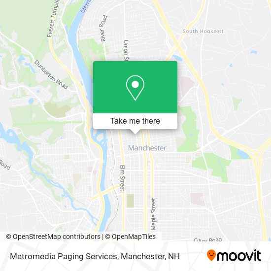 Mapa de Metromedia Paging Services
