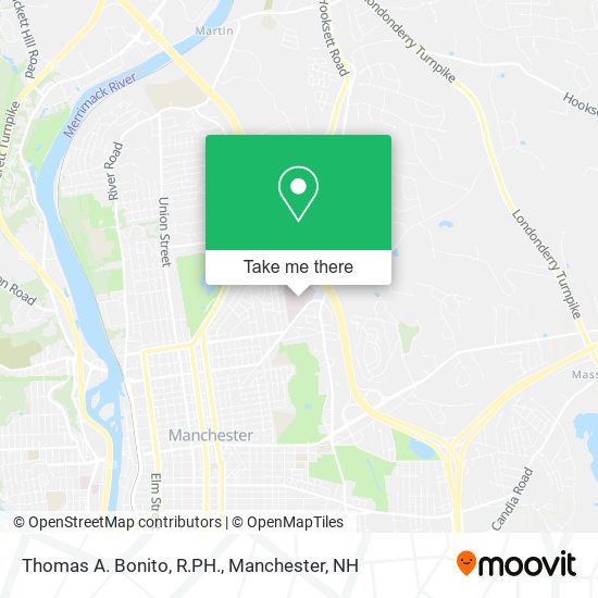 Thomas A. Bonito, R.PH. map