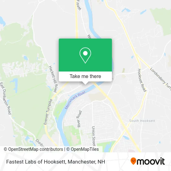 Fastest Labs of Hooksett map