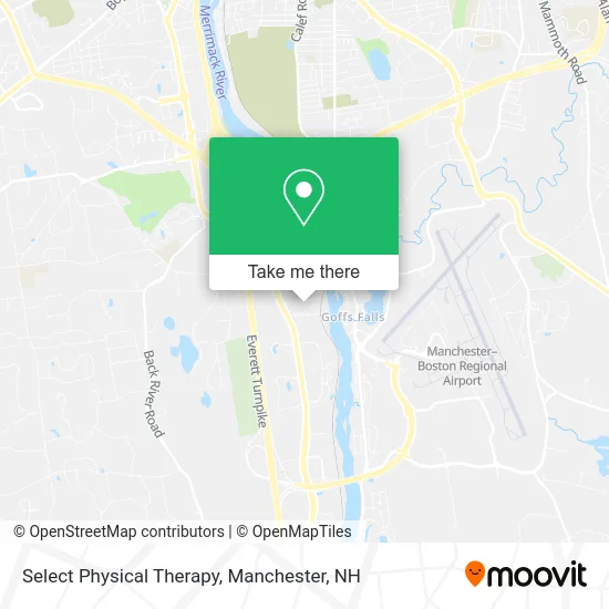 Select Physical Therapy map