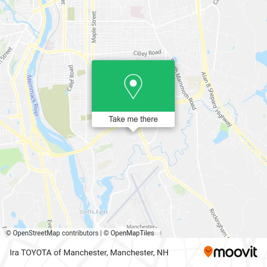 Ira TOYOTA of Manchester map