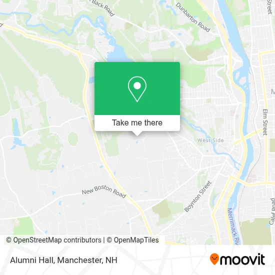 Alumni Hall map
