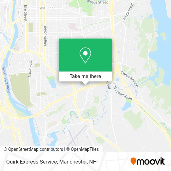 Quirk Express Service map