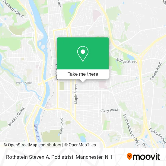 Rothstein Steven A, Podiatrist map