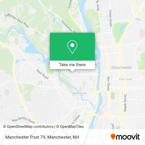 Manchester Post 79 map