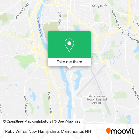 Ruby Wines New Hampshire map