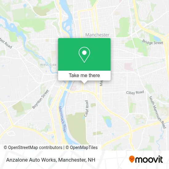 Anzalone Auto Works map