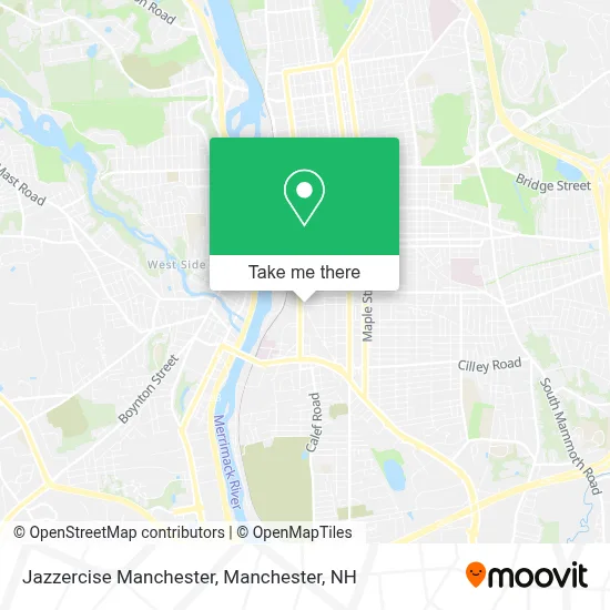 Jazzercise Manchester map